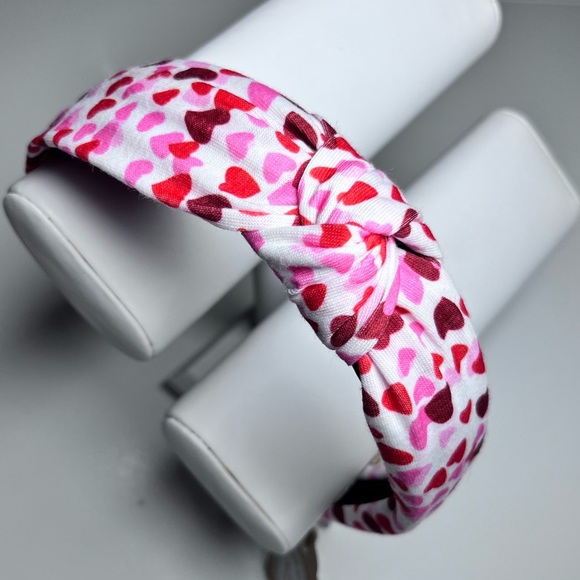 ❤️🩷 HEARTS HEADBAND | Knotted Top | NWT - Picture 1 of 10